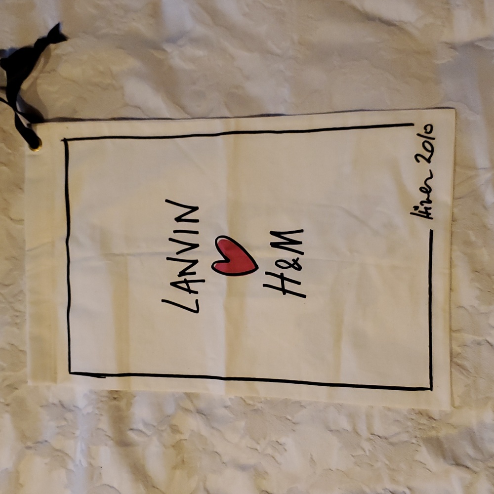 Lanvin Vintage Black High Heel Shoes Dust Bag - Picture 2 of 3